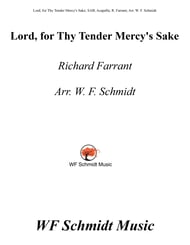 Lord, for Thy Tender Mercy's Sake SAB choral sheet music cover Thumbnail